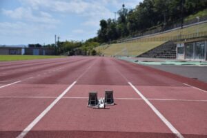 陸上競技のスタート位置