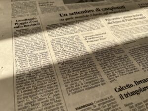 イタリア語の新聞