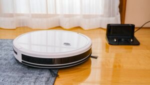 リビングにあるロボット掃除機