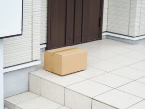 置き配された荷物