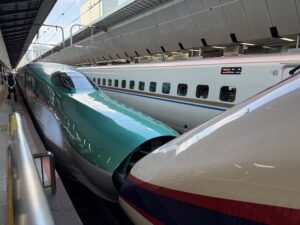 東北新幹線の連結部分